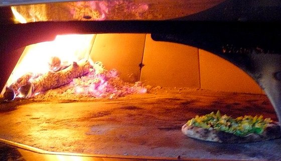 Pizza in the oven.JPG